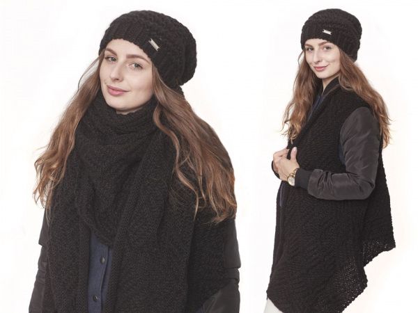 Pletená vesta / šála