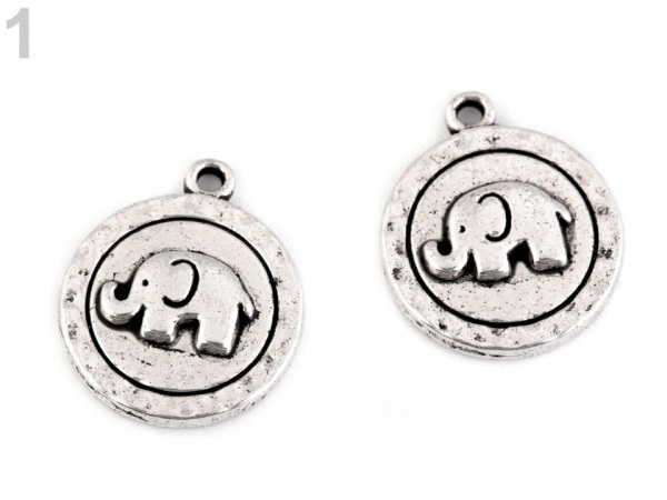 Přívěsek slon, anděl, sluníčko, srdce