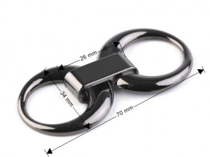 Ozdobné zapínání 34x70 mm