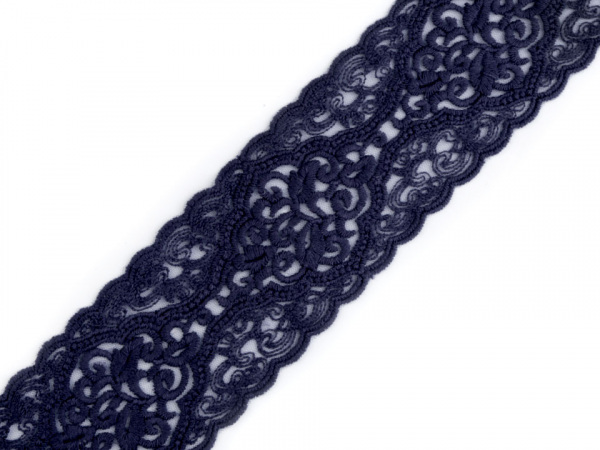 Vyšívaná krajka na monofilu šíře 63 mm