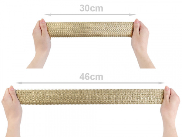 Lesklá pruženka šíře 50-54 mm