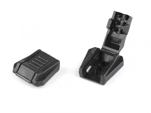 Plastová koncovka 18x18 mm zamačkávací