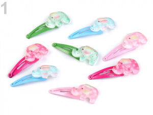 Sponka do vlasů pukačka slon, zebra