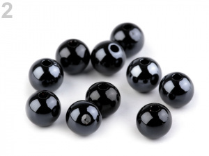 Plastové korálky Shine Ø10 mm