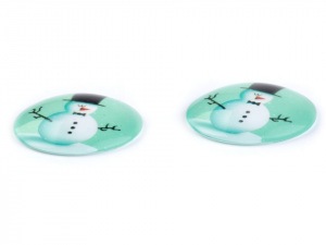 Kabošon vánoční motivy Ø30 mm