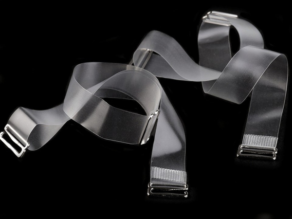 Ramínka silikonová šíře 18 mm s kovovým zapínáním