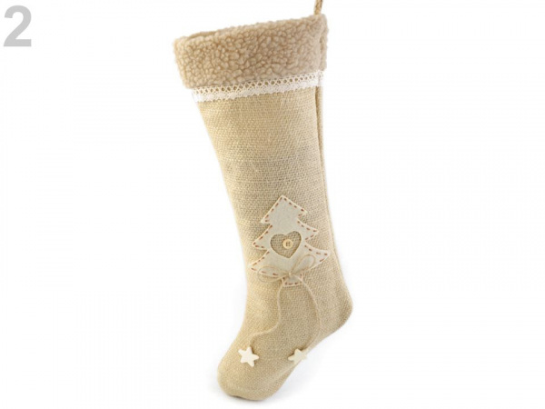 Mikulášská / vánoční punčocha 20x45 cm