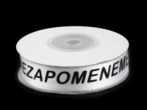 Atlasová stuha smuteční šíře 20 mm