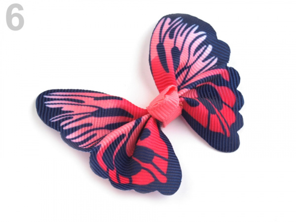 Textilní aplikace / nášivka 3D motýl