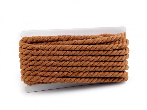 Bavlněná šňůra kroucená Ø12 mm macrame