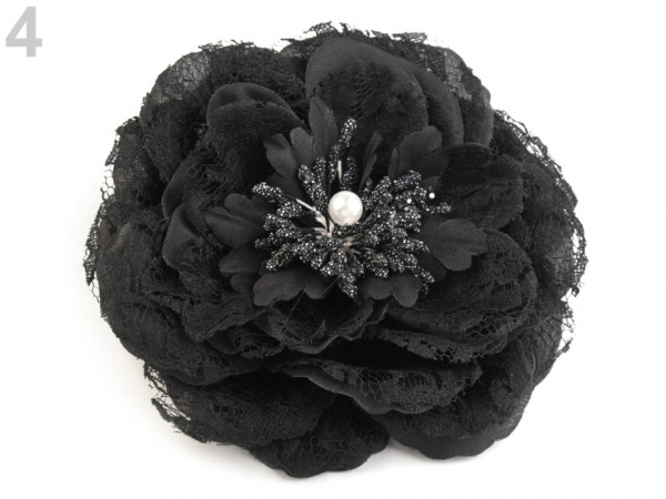 Brož / ozdoba růže Ø11 cm