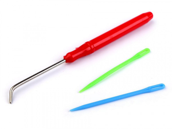 Háček, jehly - sada k pletacím rámečkům