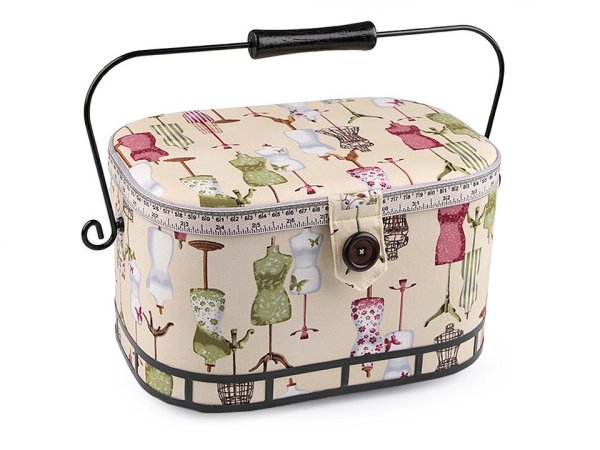 Kazeta / košík na šití čalouněný