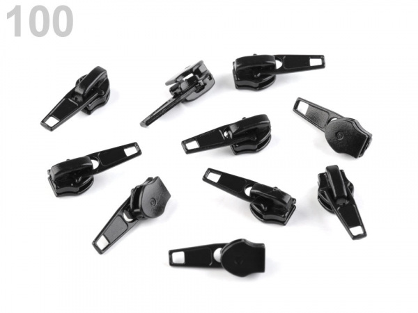 Jezdec ke spirálovým zipům 6 mm pevný