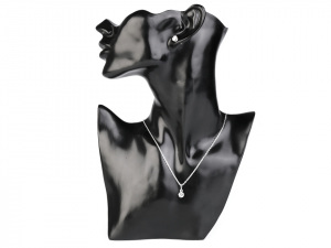 Náhrdelník a náušnice s broušenými kameny - jablonecká bižuterie