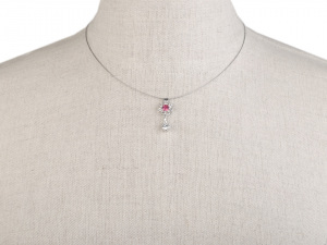 Náhrdelník a náušnice s broušenými kamínky - jablonecká bižuterie