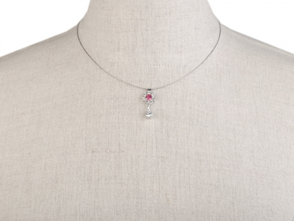 Náhrdelník a náušnice s broušenými kamínky - jablonecká bižuterie