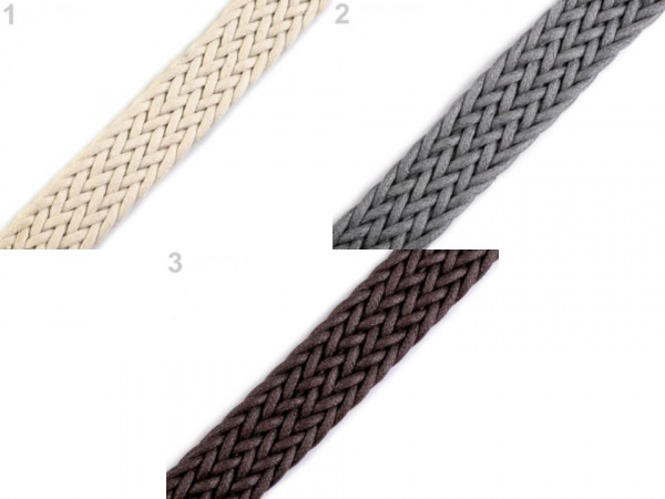 Splétaný popruh šíře 25 mm