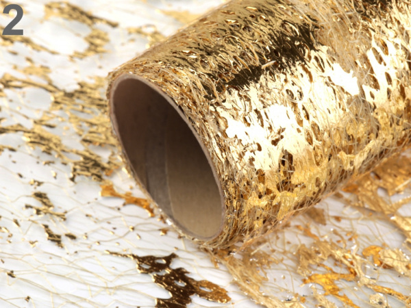 Pavučinka metalická šíře 36 cm svatební