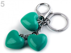Přívěsek na kabelku / klíče srdce