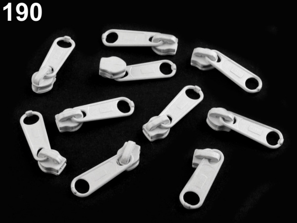 Jezdec ke spirálovým zipům 4 mm pevný