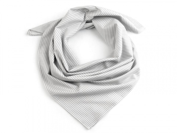 Bavlněný šátek s proužky 65x65 cm