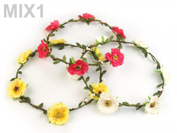 Květinový věneček do vlasů