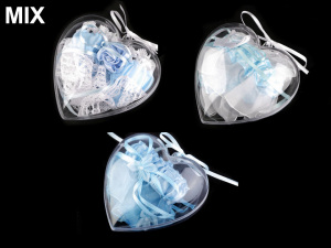 Dárkové balení podvazek v srdci