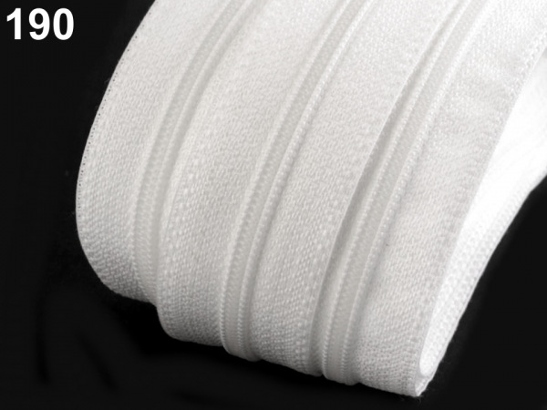 Zip spirálový šíře 6 mm pevný metráž