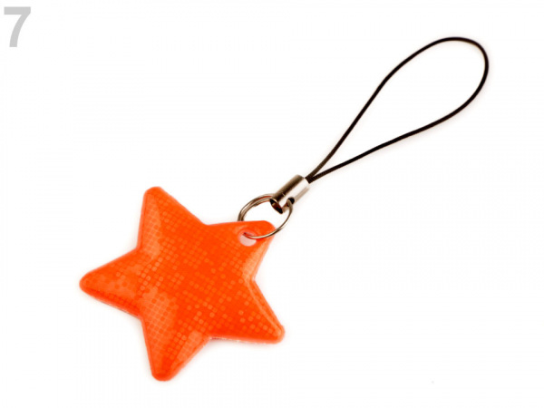 Reflexní přívěsek / taháček hvězda