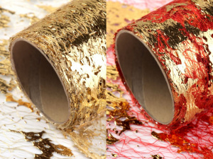 Pavučinka metalická šíře 36 cm svatební