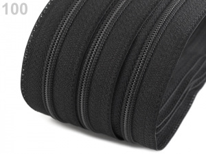 Zip spirálový šíře 6 mm pevný metráž