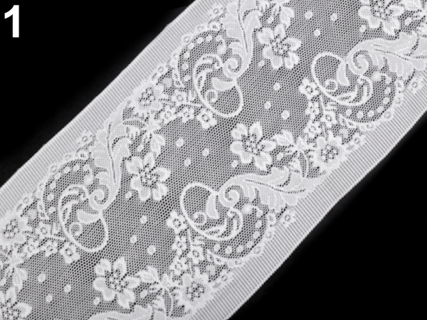 Elastická krajka / vsadka šíře 12,5 cm