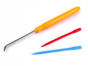 Háček, jehly - sada k pletacím rámečkům