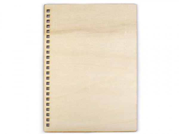 Dřevěné desky na výrobu zápisníku A5