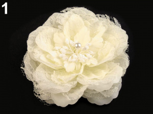 Brož / ozdoba růže Ø11 cm