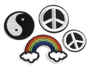 Nažehlovačka vyšívaná peace