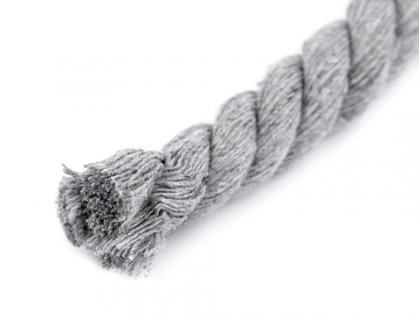 Bavlněná šňůra kroucená Ø12 mm macrame