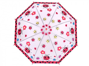 Dětský deštník beruška, motýl, pirát, princezna, žába 2. jakost