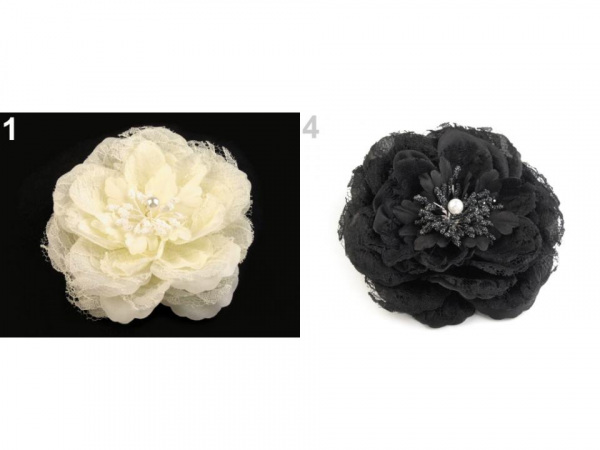 Brož / ozdoba růže Ø11 cm