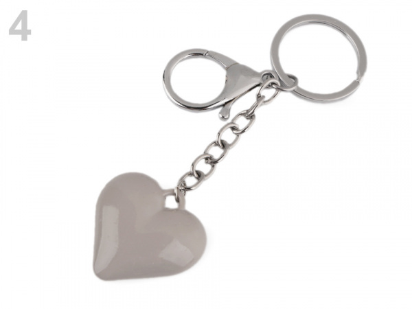 Přívěsek na kabelku / klíče srdce