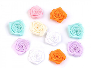 Saténová růže Ø70 mm