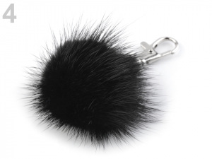 Kožešinová bambule na kabelku z norka