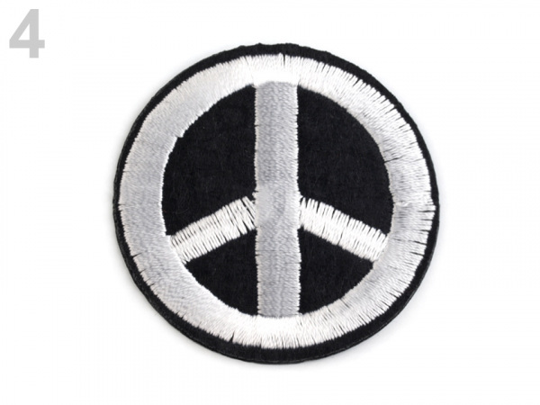 Nažehlovačka vyšívaná peace