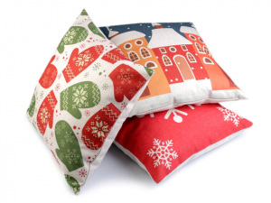 Vánoční povlak na polštář 43x43 cm
