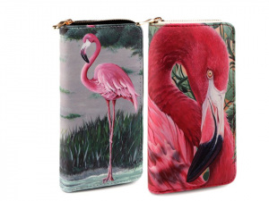 Dámská peněženka plameňák 10x19 cm