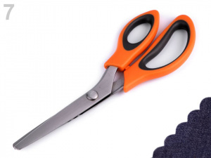 Nůžky entlovací délka 24 cm obloučky / zoubky