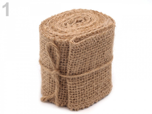 Jutová stuha šíře 60 mm