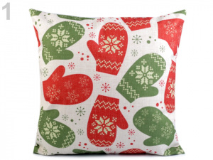 Vánoční povlak na polštář 43x43 cm