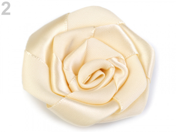 Saténová růže Ø50 mm